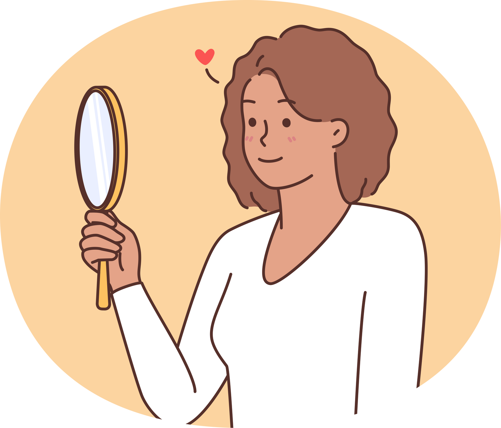 Woman Loves How She Looks