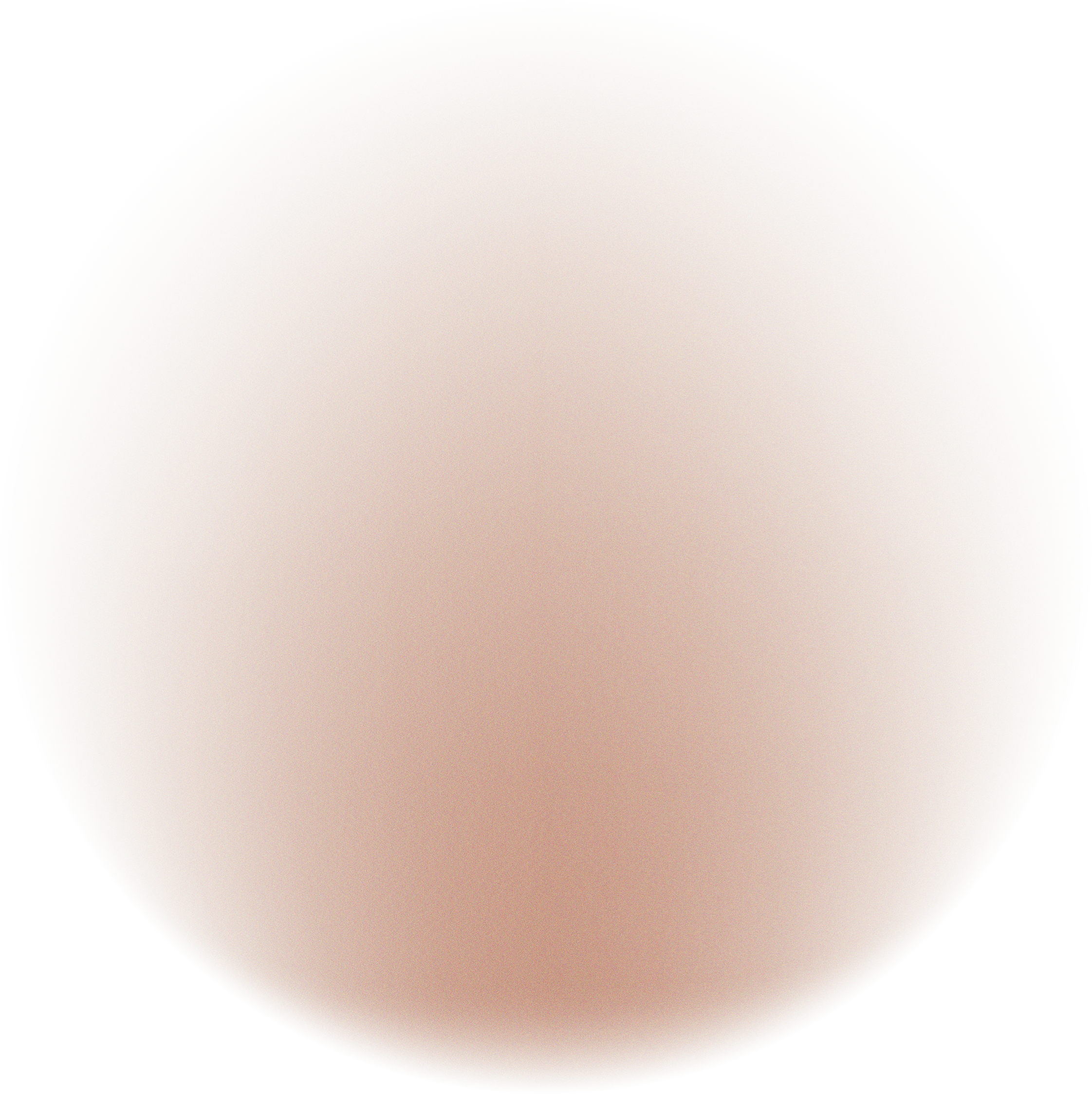 Grainy gradient neutral beige circular spot with transparent